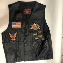Harley Davidson leather vest interstate originals men’s medium