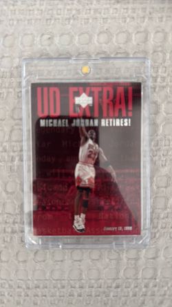 99’ Upper deck UDX Michael Jordan Retires