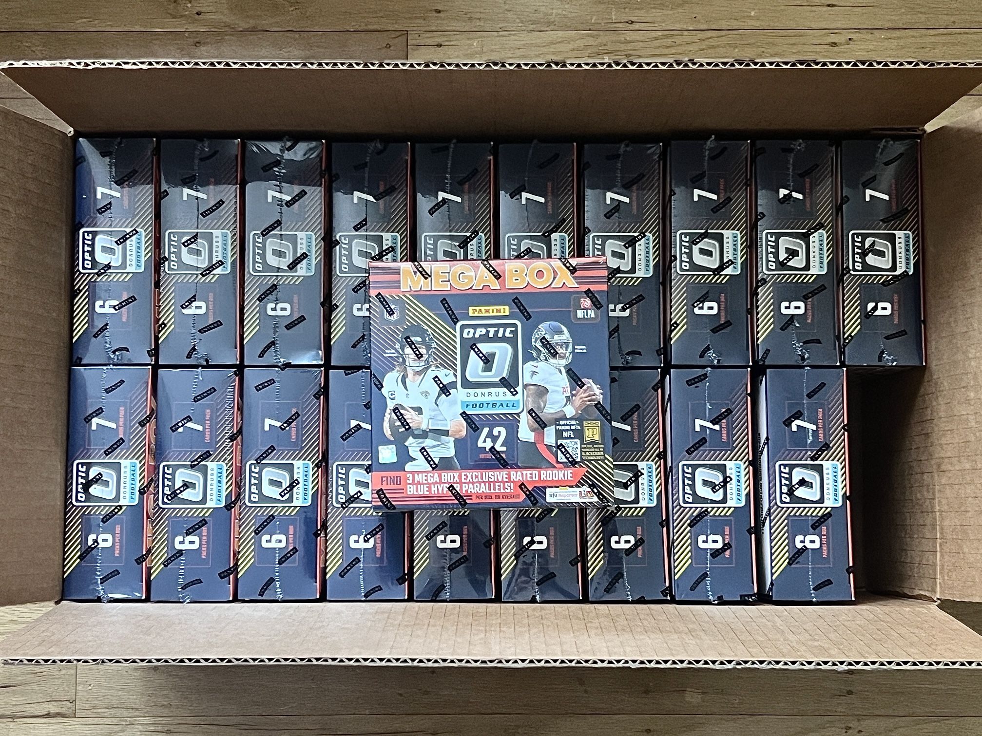 2024 NFL Optic Mega Boxes Blue Hyper (Walmart)