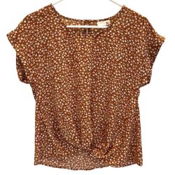 SO Juniors XS Blouse Top Floral 