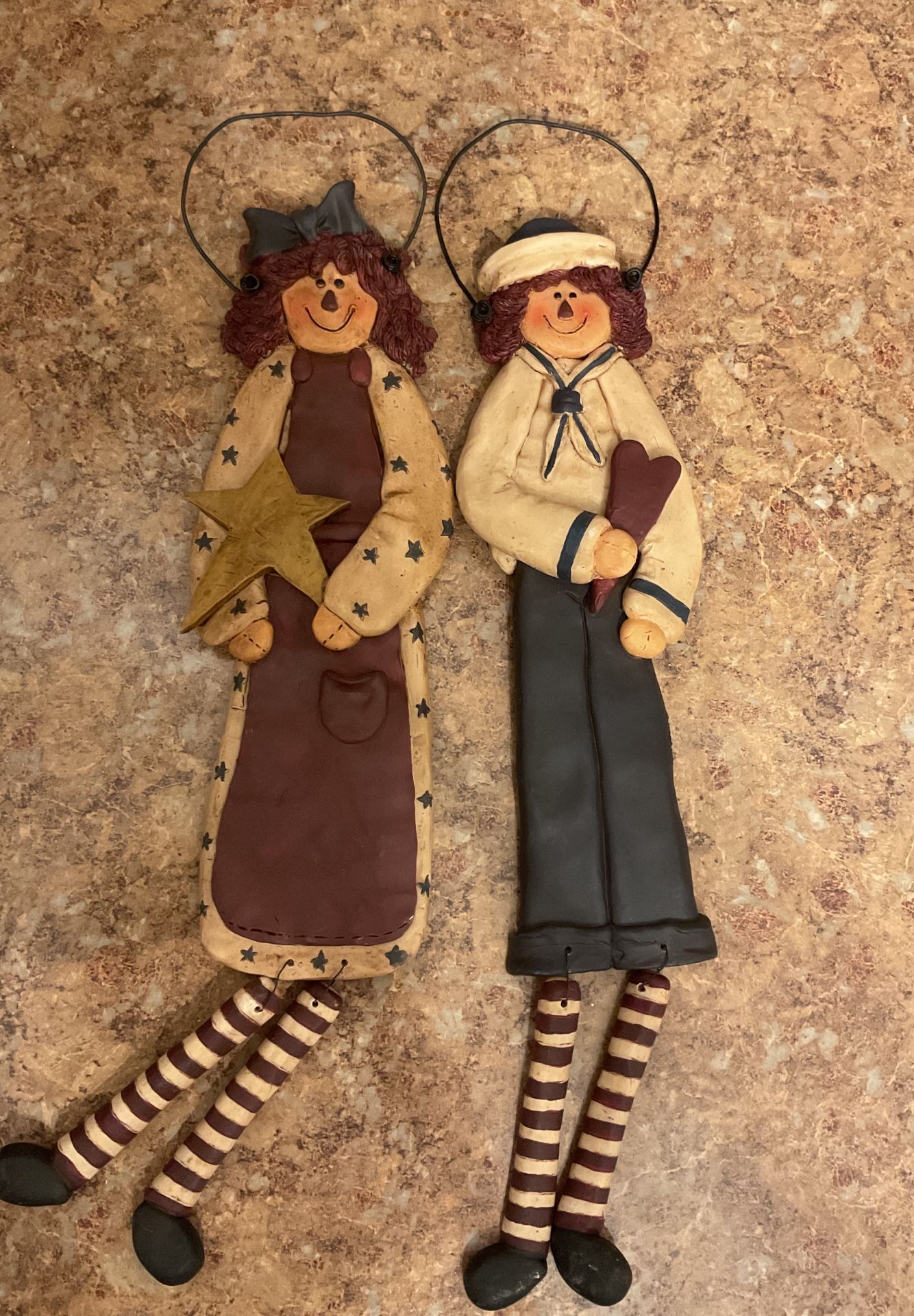 Raggedy Ann And Andy Decor,primitive 