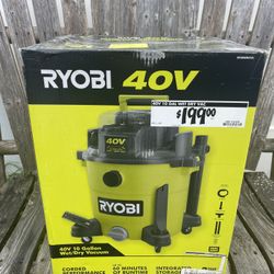 Ryobi Vacuum Wet/ Dry 10 Gal 40 V ( tool only ) new inbox