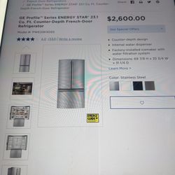 GE French Door Refrigerator (Semi New )