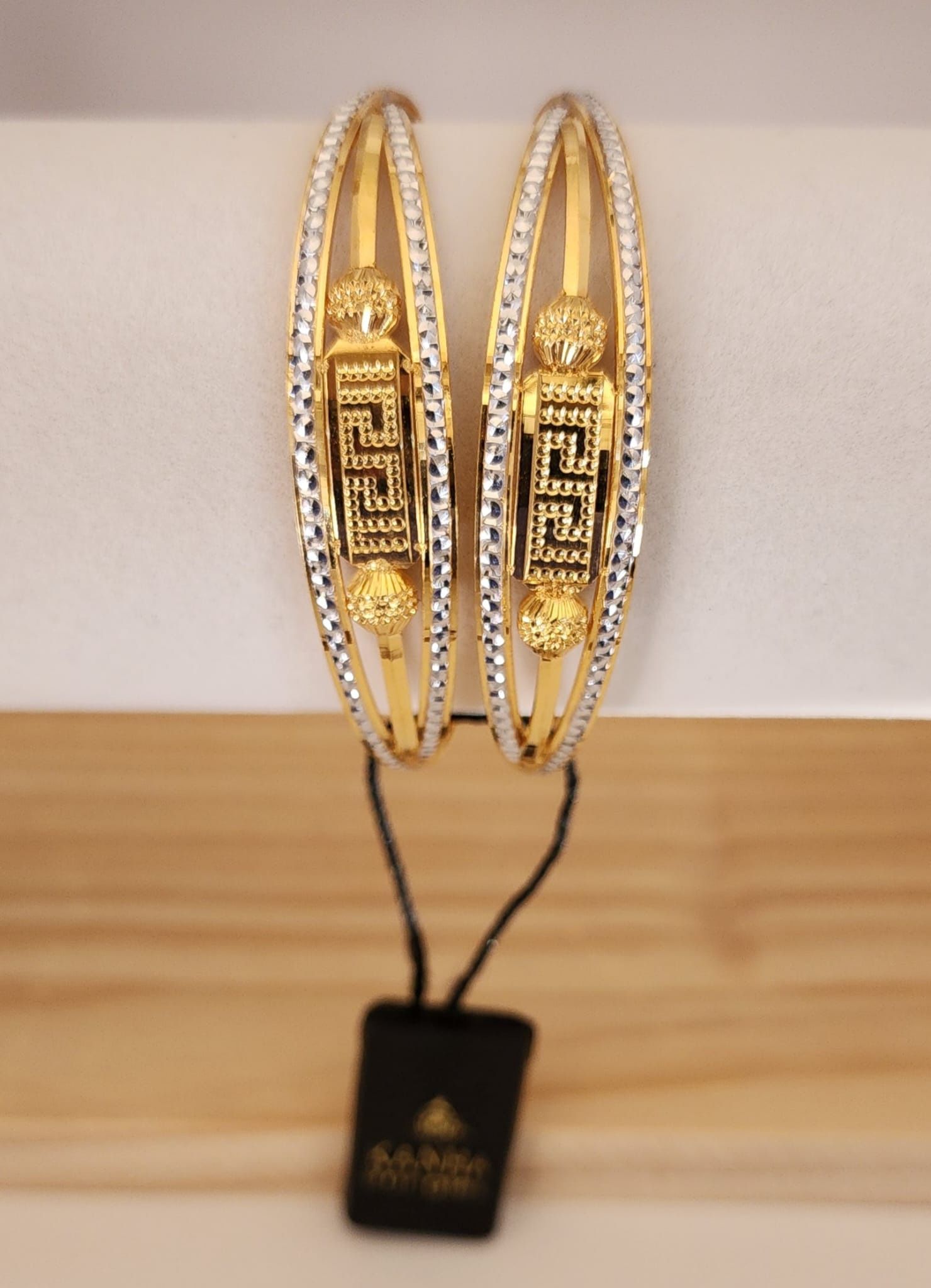 22k Gold Plated Bangles For Womens