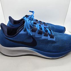 Nike Air Zoom Pegasus 37 Running Shoes Mens 11.5 Blue White Athletic BQ9646-400