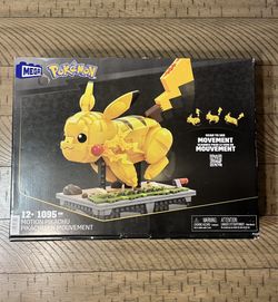MEGA Pokemon Pikachu Building Kit w/ Motion 1095pcs NIB READ DESCRIPTION 