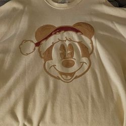 Disney Parks Mickey Mouse sequined holiday Spirit Jersey Christmas Sweater 