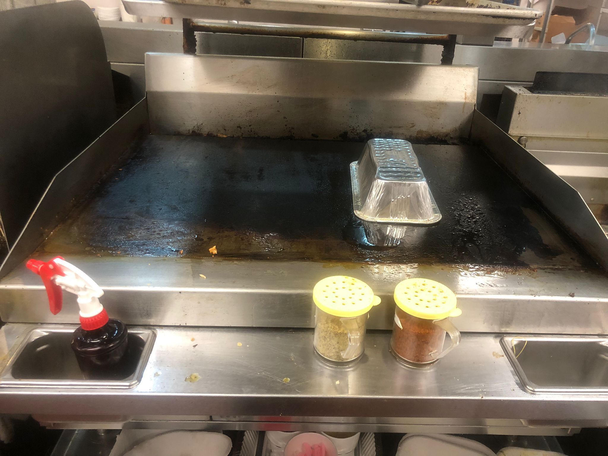 Gas Griddle For Restaurant Cafeteria Used Good 