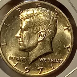 #254 Half Dollar 1971 Coin 