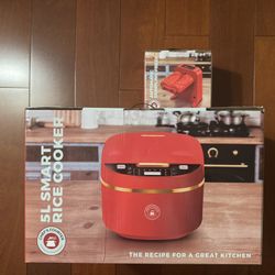 chef’s counter 5L smart rice cooker + automatic dumpling press