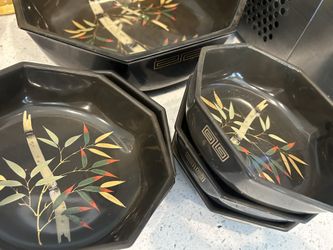 Asian Plastic Salad Bowls