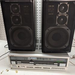 Stereo Receiver And Onkyo Speakers
