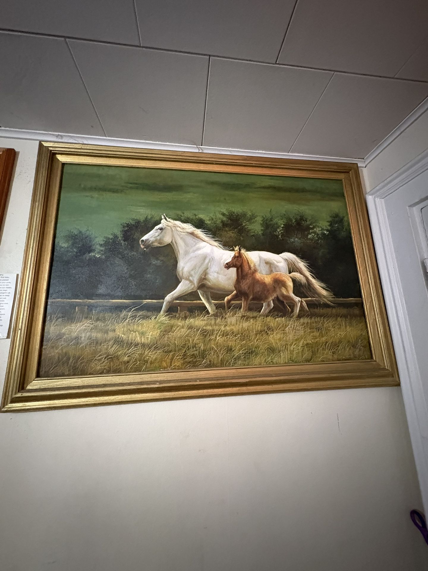 Large Framed Oil Painting