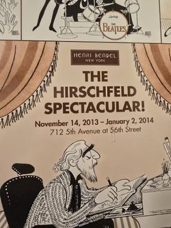 The Hirschfeld Spectacular SOLD OUT Poster Designed For The Opening New Gallery In 2013 