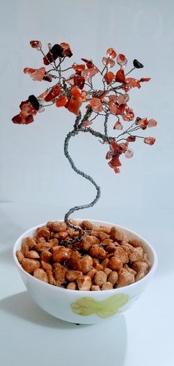 #6 Red Agait Stone Beads Tree of Life