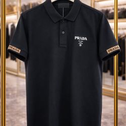Prada Black 🖤 Polo Shirt 💥 Small And Medium Only 💥 2for$100