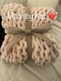 Handmade Chunky Knit Blanket