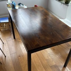 West Elm solid wood table