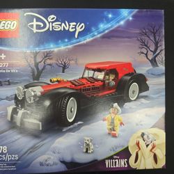 LEGO 43277 Disney Cruella De Vil’s Car - 101 Dalmations Pretend Play Vehicle Building Set for Girls & Boys Gift for Christmas