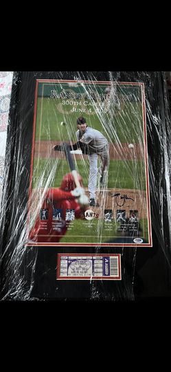 Randy Johnson signed frame PSA