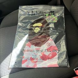BAPE Tee Pink Camo