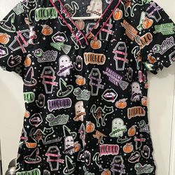 Halloween Scrubtop