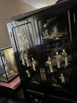 Vintage Lacquer Cabinet 
