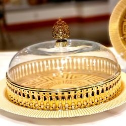 Cake Stand With 6 Piece Small Plates