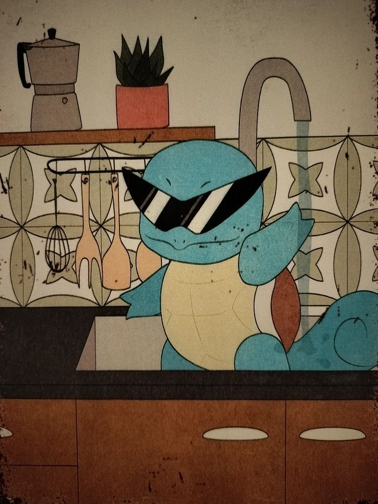 Pokemon Poster - Squirtle Sign