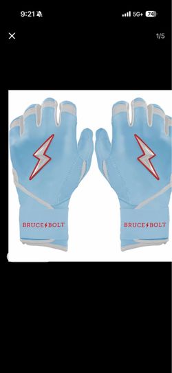 BRUCE BOLT Signature Series Long Cuff Batting Gloves - Pro-Athlete Collection YXL