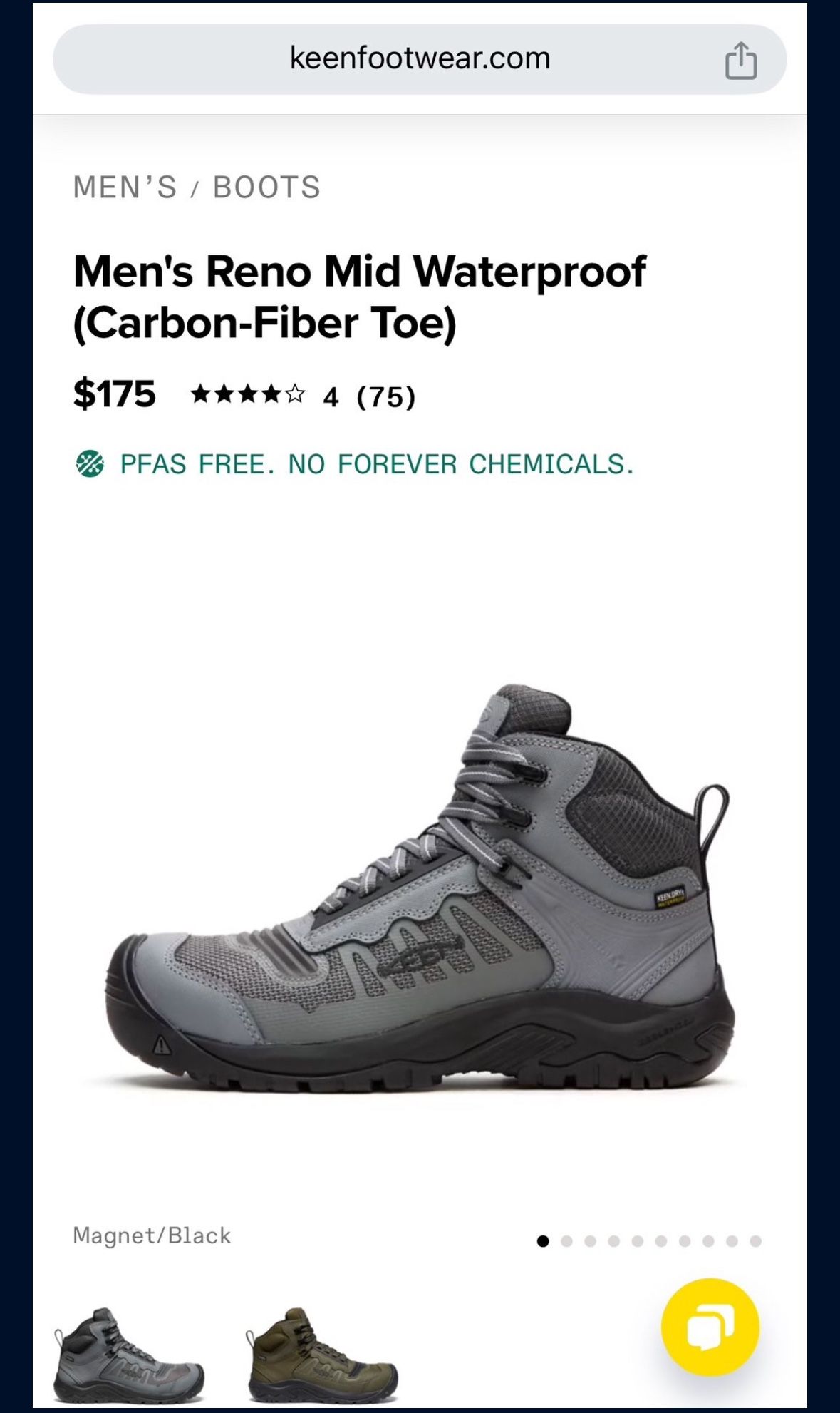 Brand New Keen Reno Boots