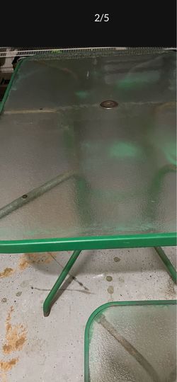 There is two patio table, one big and one small table both for $45