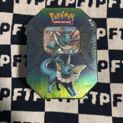 Pokemon TCG Vaporeon Tin Sealed
