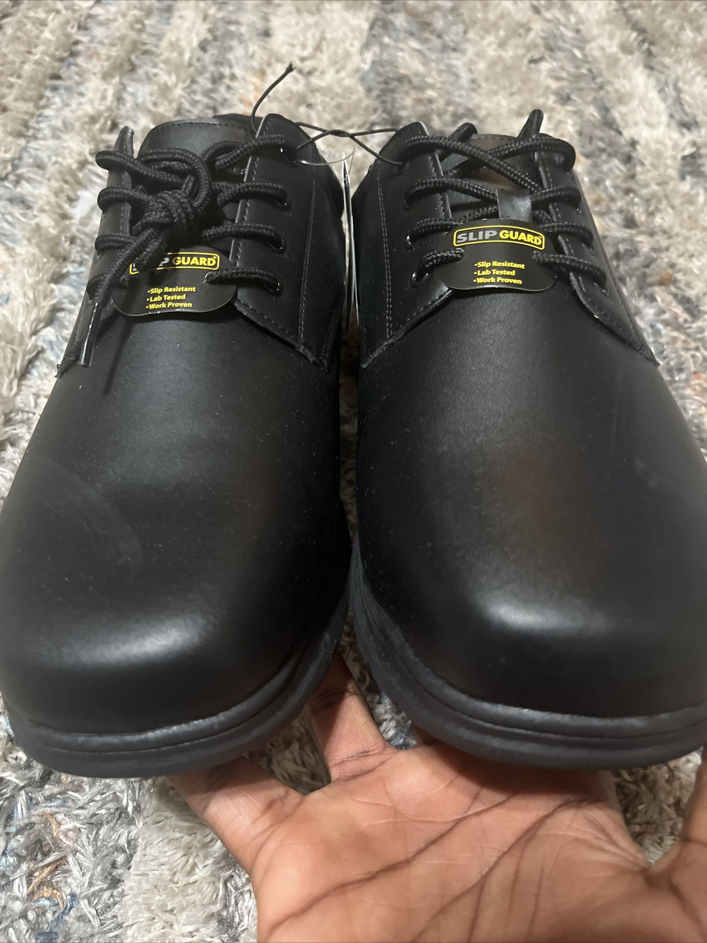 Perry Ellis Portfolio Men's Black Wide Width Slip Guard Shoes Size 13W