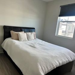 Dark Brown Queen Bed