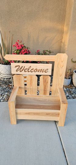 Cedar Planter, Picket Fence Bench
