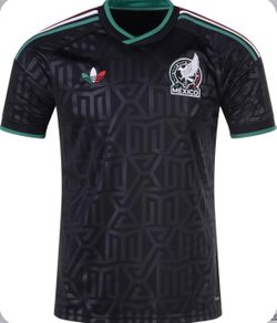 Men black soccer jerseys Mexico