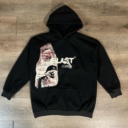 Vintage Black “Blast” Graphic Hoodie