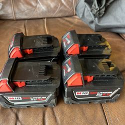 Milwaukee Batteries $85 Each!!