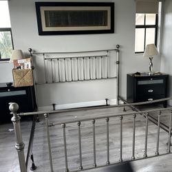 Bed Frame And Night Stands