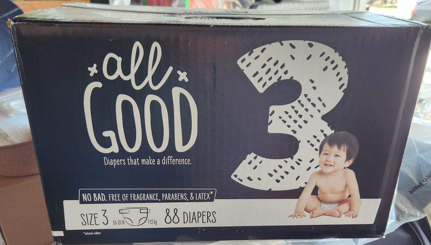 Baby diaper size 3.