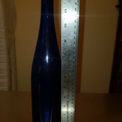 Vintage 12 1/2" Cobalt Blue Glass