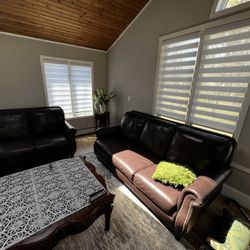 2 Leather COUCHES 2,3