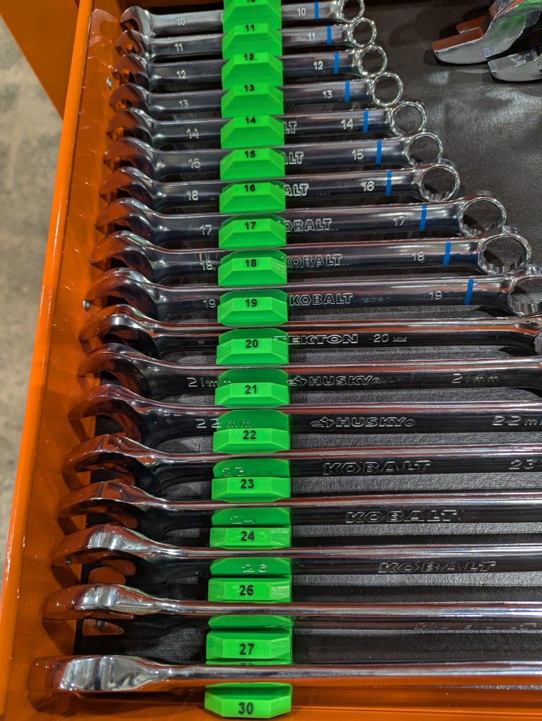 3d Printed Wrench Organizers