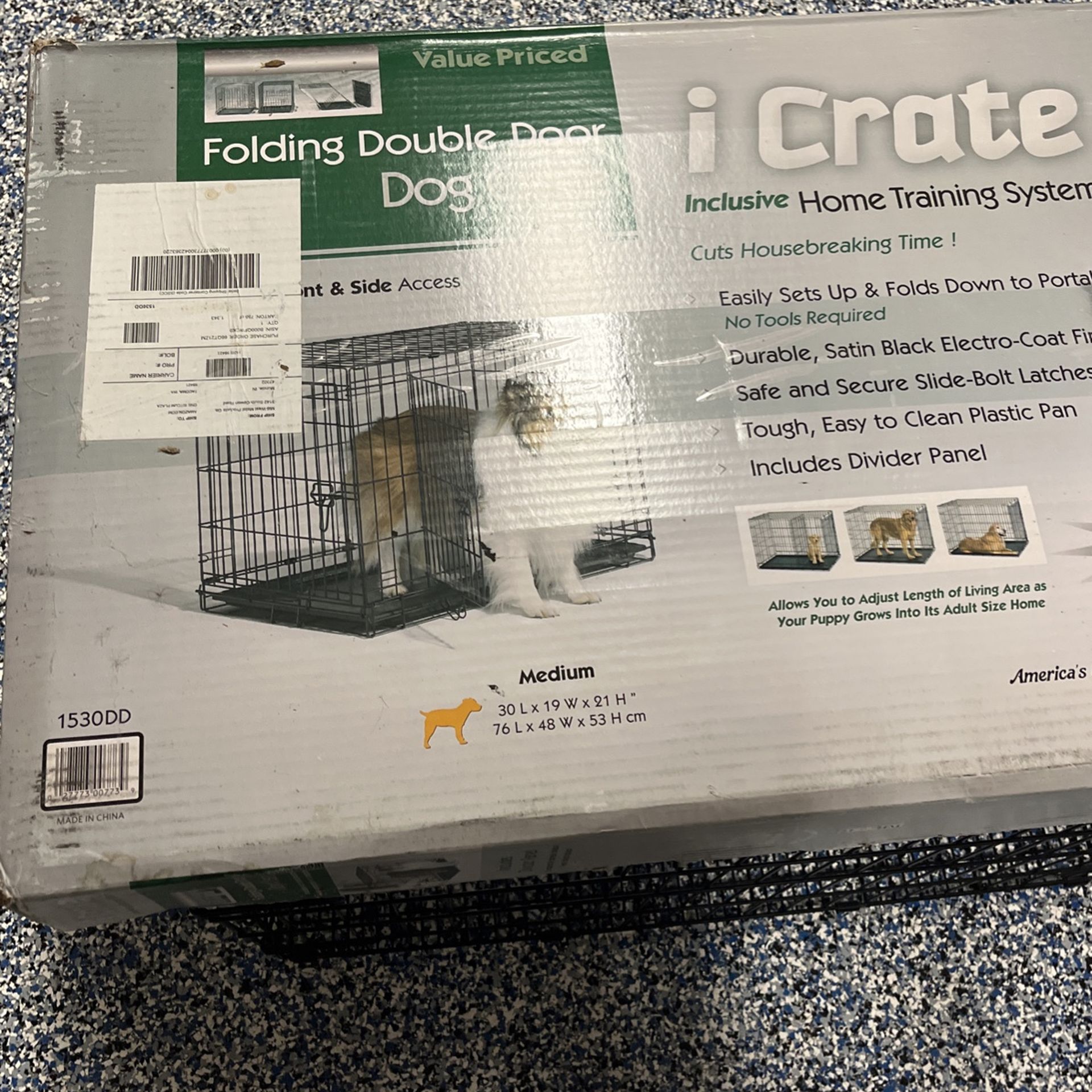 Double Door Dog Training Crate