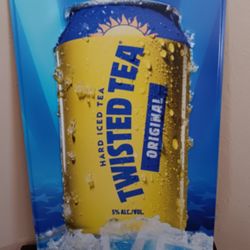 Twisted Tea Tin Sign 