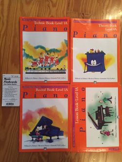 Piano Lesson Books And Music Flash Cards
