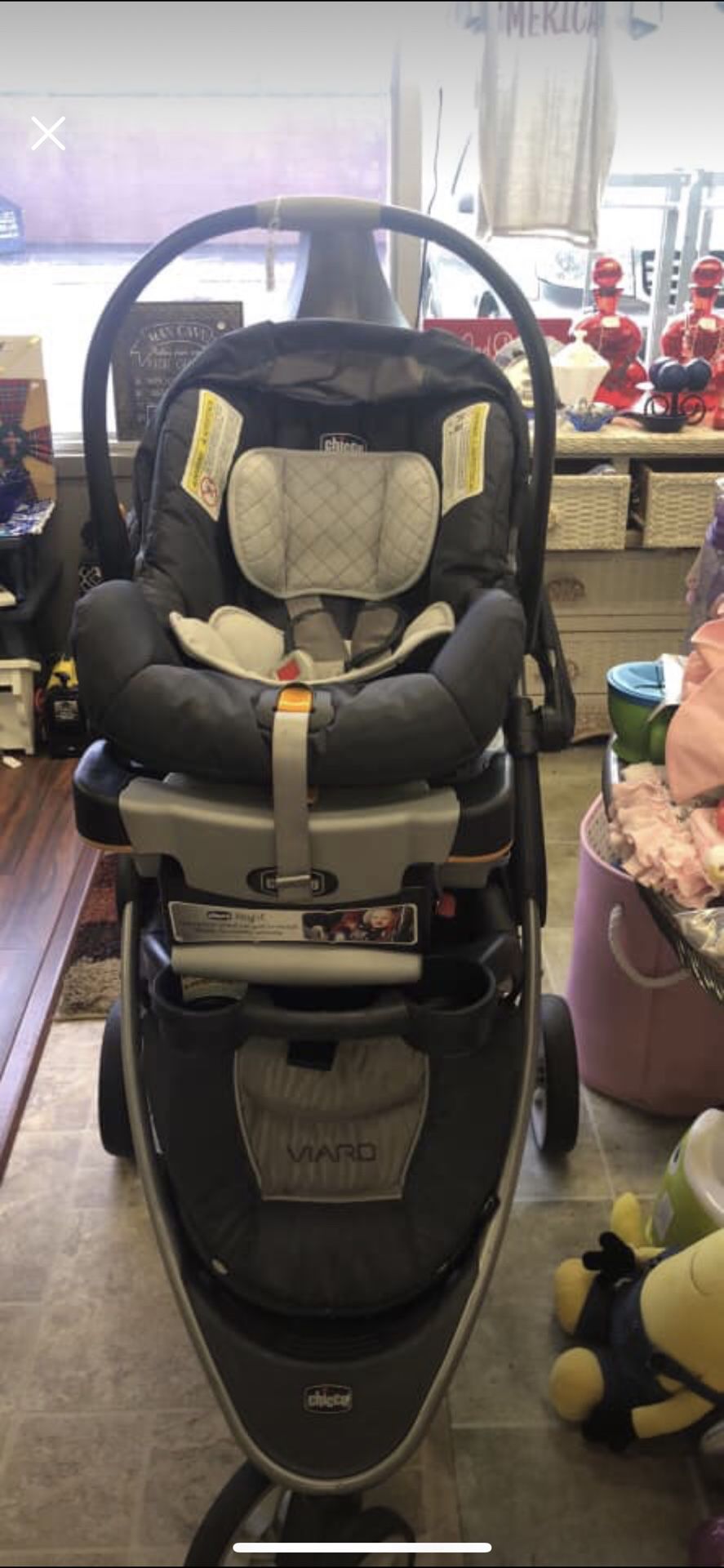 Chicco stroller/car seat combo and Chicco all-in-one playard