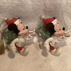 2017 Lenox @ Disney Ornament - Mickey Mouse Christmas Tree Trimming (2 Available)