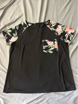 SHEIN Flowered Print T-Shirt